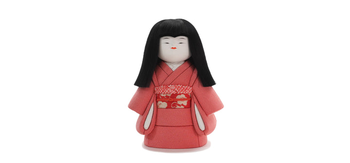 縮緬衣装の市松人形(322)のご紹介