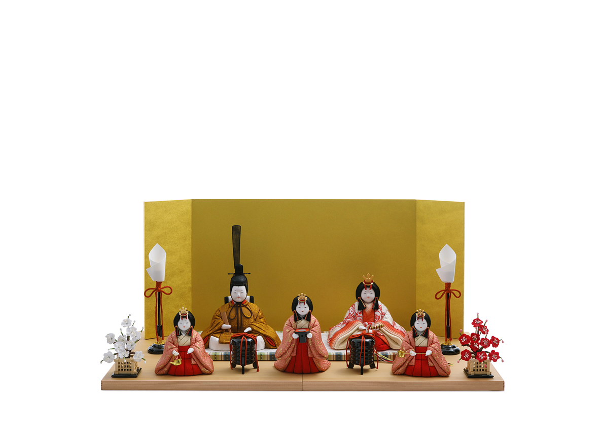 宝花雛  五人飾り