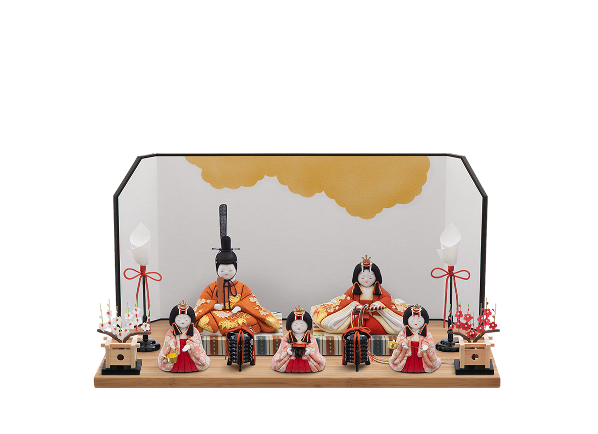 幸福雛  五人飾り