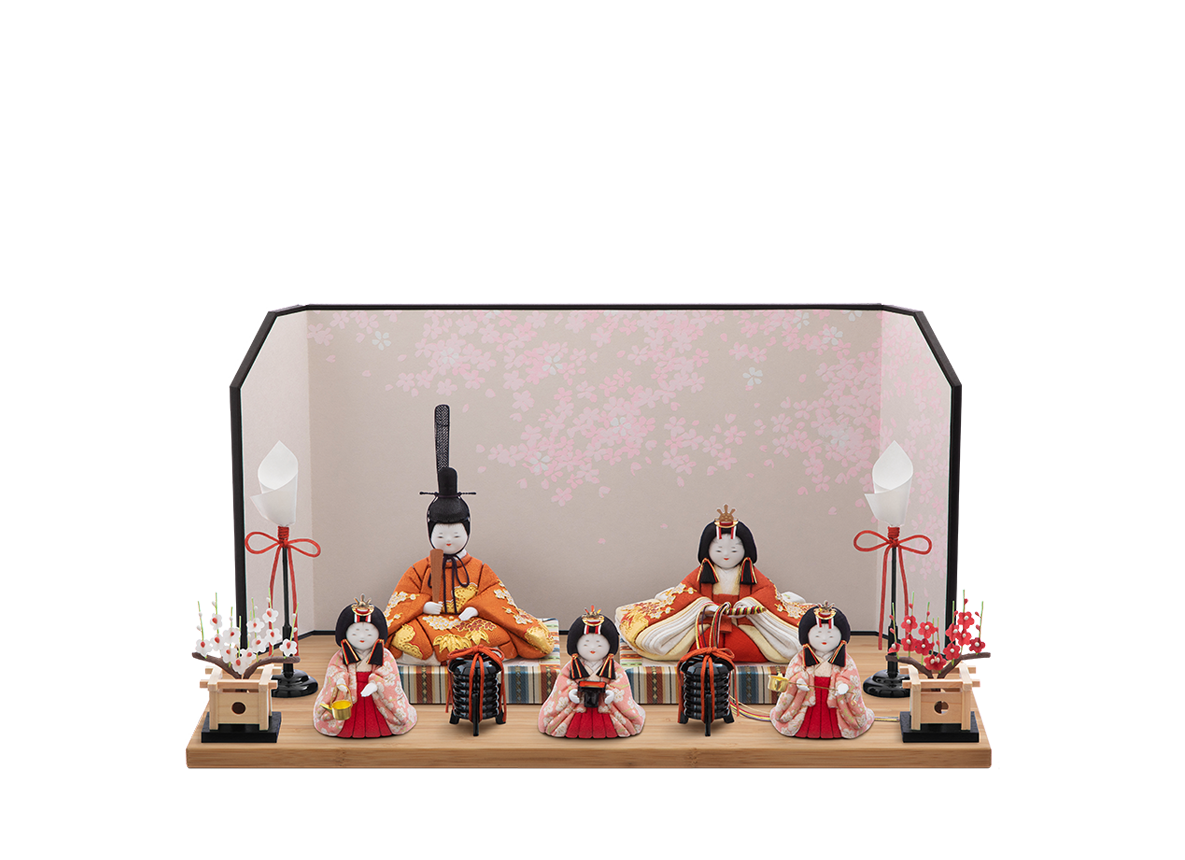幸福雛  五人飾り