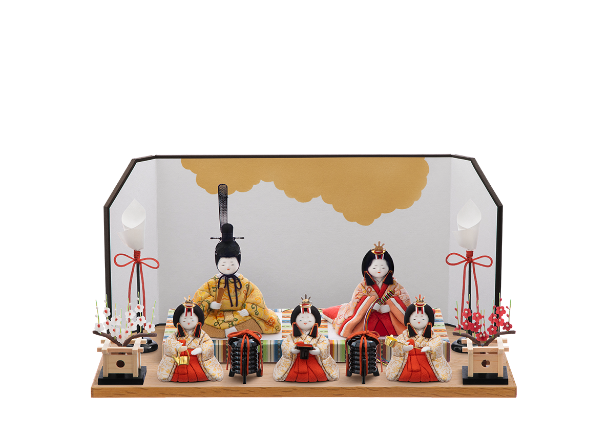 萌雛  五人飾り