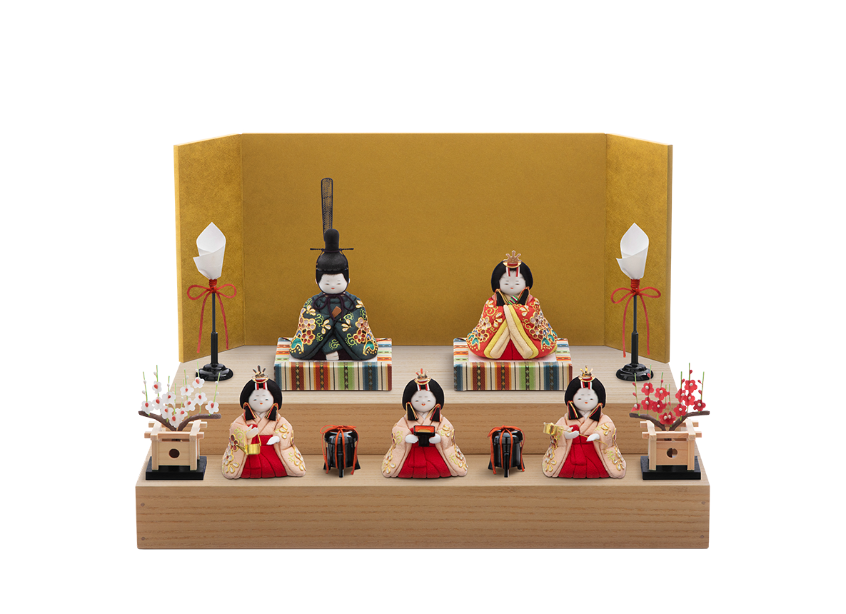 桃山雛 本金箔蒔絵 段飾り