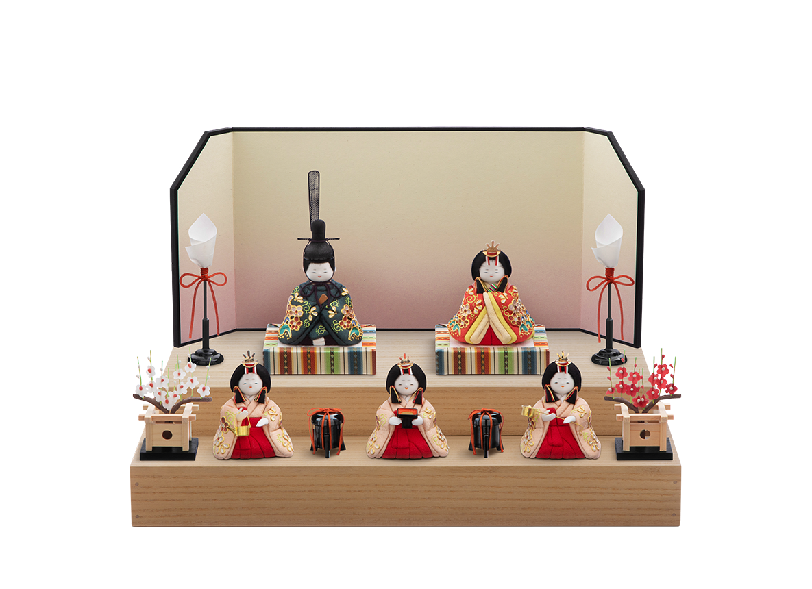 桃山雛 本金箔蒔絵 段飾り